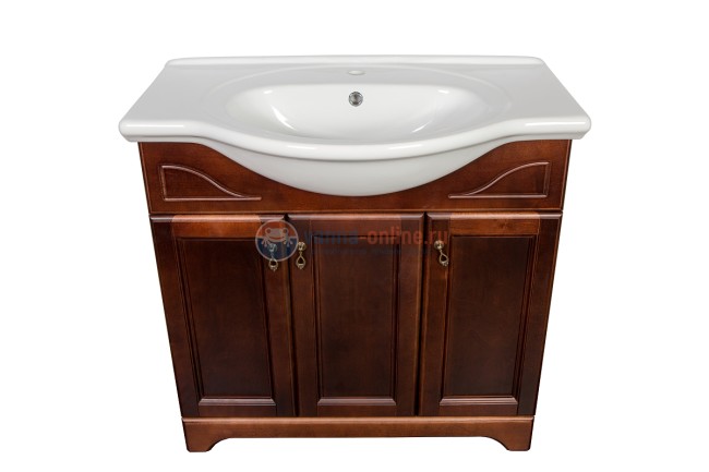 Тумба с раковиной Orange Классик 85 см, напольная, орех