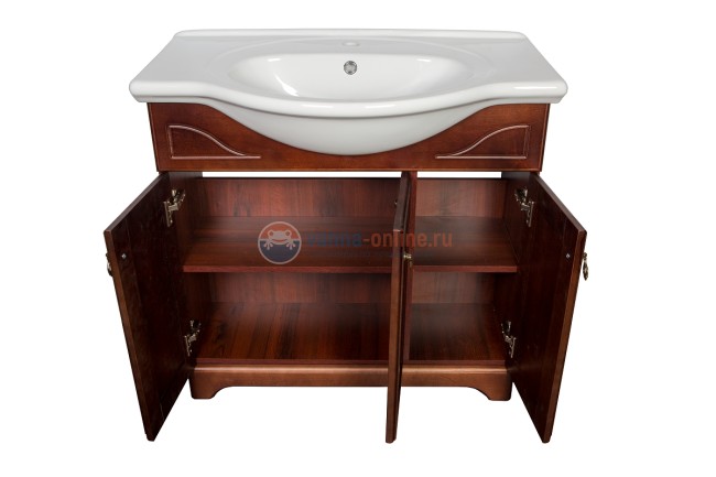 Тумба с раковиной Orange Классик 85 см, напольная, орех