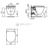 Инсталляция Ideal Standard ProSys R030501 с унитазом T007901 TESI AquaBlade, клавиша, сиденье микролифт, комплект