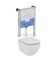 Инсталляция Ideal Standard ProSys R030501 с унитазом T007901 TESI AquaBlade, клавиша, сиденье микролифт, комплект