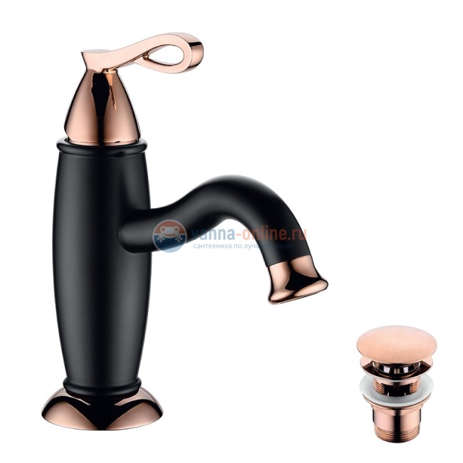 Смеситель Lemark Prime LM6106BRG для раковины с донным клапаном Смеситель Lemark Prime LM6106BRG для раковины с донным клапаном