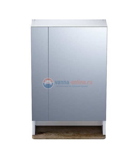 Зеркальный шкаф Iddis Carlow CAR5500i99 55 см, белый/дерево