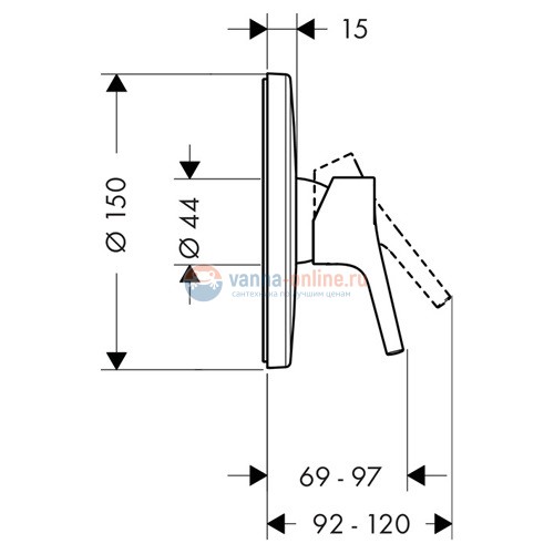 Гигиенический душ 4 в 1 Hansgrohe Talis S (72606000/13620180/32128000/27453000)