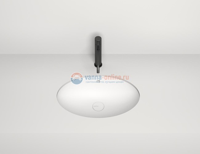 Раковина полувстраиваемая Salini Marea 12, 56,5 x 39,4 x 18,2 см, из материала Sapirit, белая матовая 1101109M