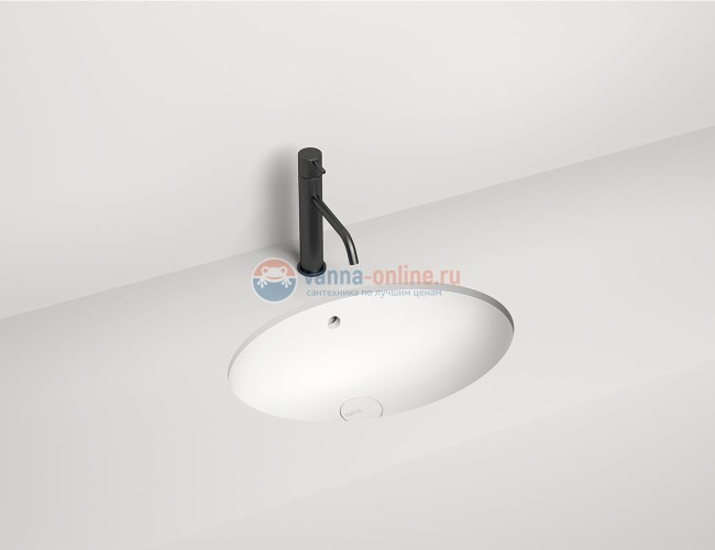 Раковина полувстраиваемая Salini Marea 12, 56,5 x 39,4 x 18,2 см, из материала Sapirit, белая матовая 1101109M