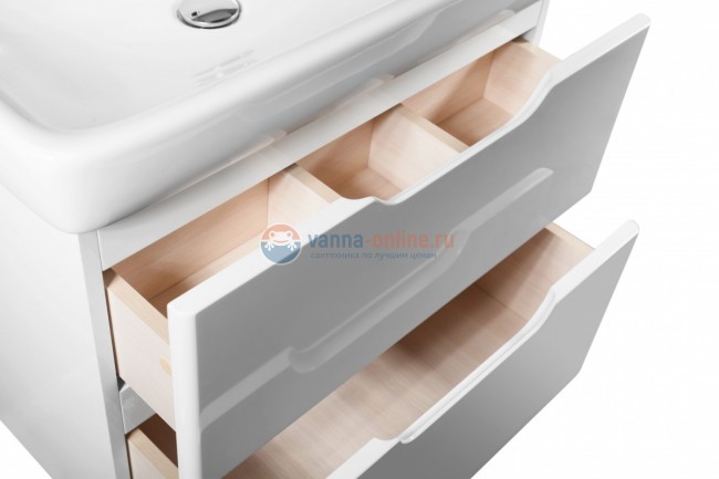 Тумба с раковиной Dreja Q 60, белый лак