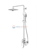 Душевая колонна Bravat Source F6173218CP-A-ENG со смесителем для ванны и душа, хром