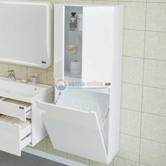 Пенал СаНта Лондон 60 524005, подвесной, с бельевой корзиной