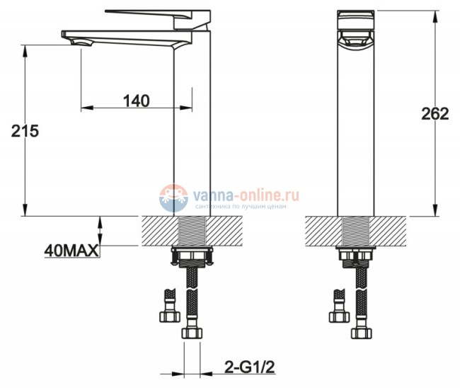 Смеситель для раковины BelBagno Carin CAR-LMC-CRM Смеситель для раковины BelBagno Carin CAR-LMC-CRM