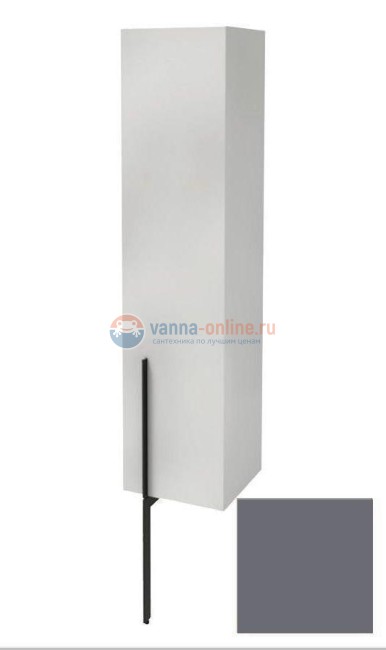 Пенал Jacob Delafon Nouvelle Vague 35 см, EB3047D-S40, цвет насыщенный серый сатин, правый