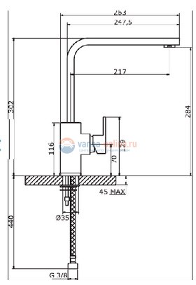 Смеситель Cezares Molveno MOLVENO-LLM-01-Cr для кухни Смеситель Cezares Molveno MOLVENO-LLM-01-Cr для кухни