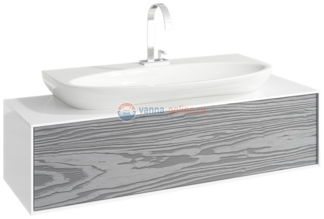 Тумба с раковиной Aqwella Genesis 1200 GEN0112MG, миллениум серый