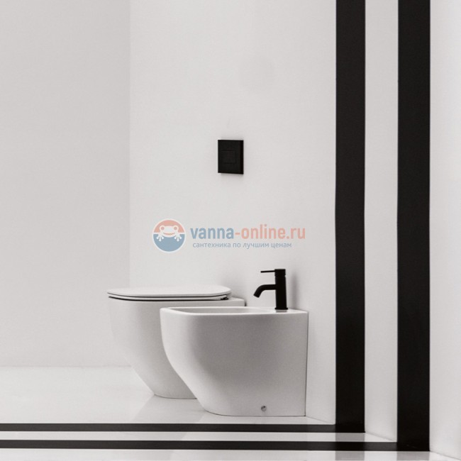 Биде напольное BTW 520х340мм. AXA White Jam