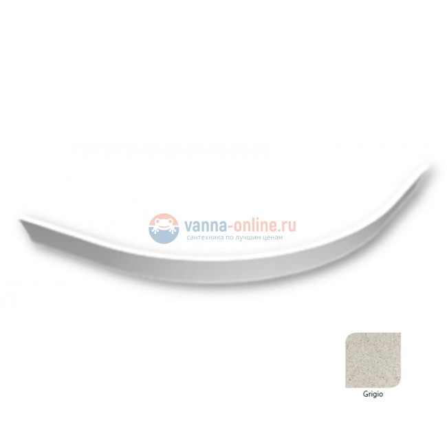 Экран для поддона Cezares Tray TRAY-S-R-80-SCR-GR, серый