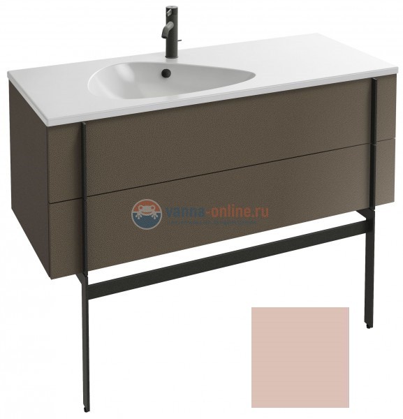 Тумба под раковину Jacob Delafon Nouvelle Vague 120 EB3035-M40, 2 ящика, цвет - бежевый матовый