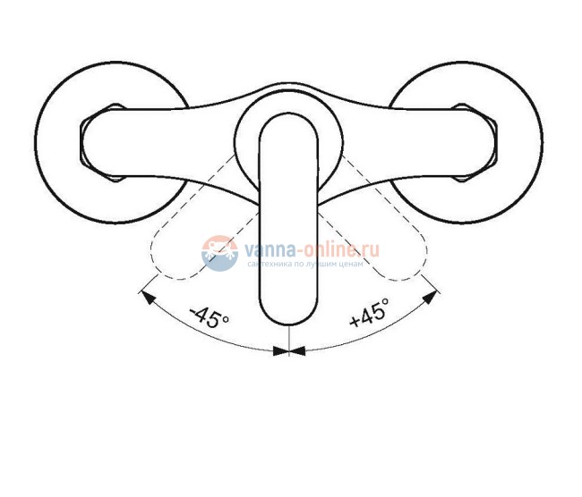 Смеситель для душа Vidima Fine BA387AA, хром Смеситель для душа Vidima Fine BA387AA, хром