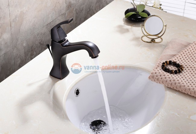 Смеситель Lemark Nubira LM6206ORB для раковины с донным клапаном Смеситель Lemark Nubira LM6206ORB для раковины с донным клапаном