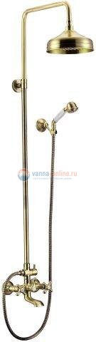 Душевая стойка Cezares RETRO-CVD2-02 для ванны и душа, бронза