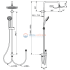 Душевая система Ideal Standard IDEALRAIN SOFT A5691AA Душевая система Ideal Standard IDEALRAIN SOFT A5691AA