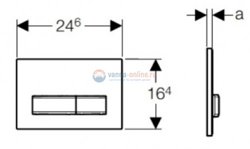 Клавиша смыва Geberit Sigma Type 50 115.788.GH.5 хром