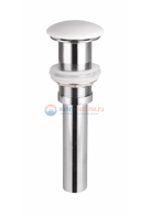 Донный клапан Ceramica Nova CN2000MW с белой керамической накладкой, без перелива, белый матовый