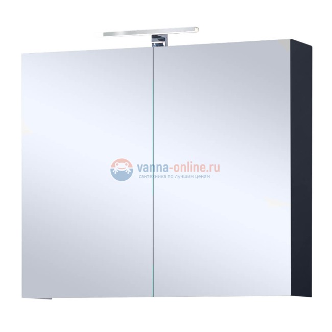 Зеркальный шкаф Orans BC-4023-600 60 см c подсветкой, черный матовый