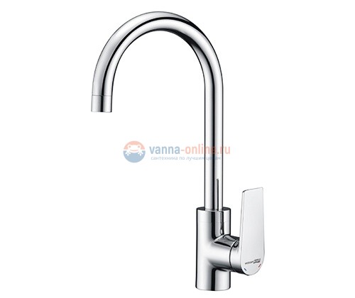 Смеситель WasserKRAFT Lopau 3207 для кухни с поворотным изливом
