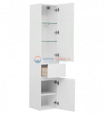 Пенал Aquanet Бруклин 35 00203966, цвет- белый