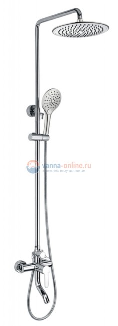 Душевая колонна Bravat Stream F6334368CP-A-RUS со смесителем для ванны и душа, хром