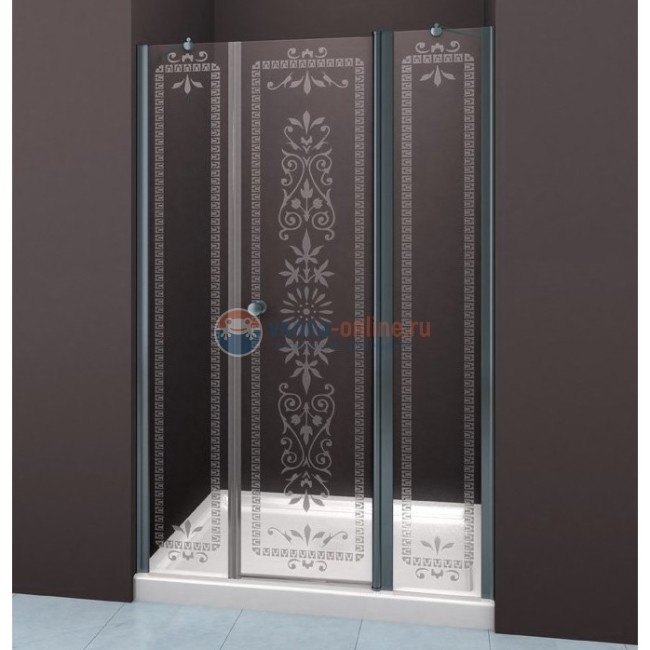 Душевая дверь Cezares ROYAL PALACE-B-13-30+60/30-CP 120 см