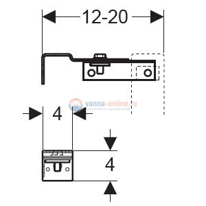 Комплект крепежных элементов Geberit Duofix 111.839.00.1 для UP172 и UP182