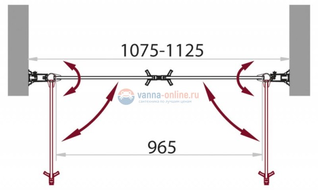 Душевая дверь в нишу BelBagno Sela SELA-B-2-110-C-Cr 110 х 190 см, стекло прозрачное Душевая дверь в нишу BelBagno Sela SELA-B-2-110-C-Cr 110 х 190 см, стекло прозрачное