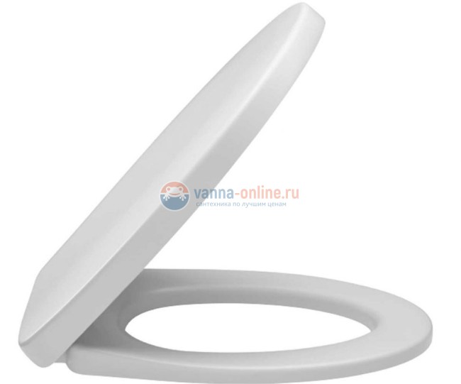 Крышка-сиденье Jacob Delafon Patio E4267-00 стандарт, петли хром Крышка-сиденье Jacob Delafon Patio E4267-00 стандарт, петли хром