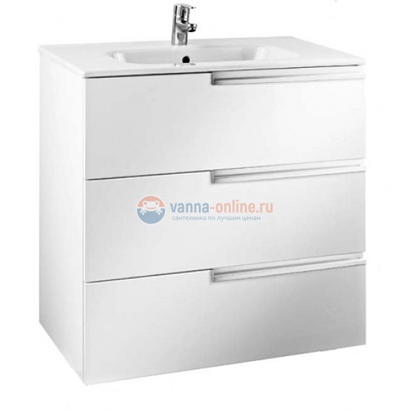 Тумба под раковину Roca Victoria Nord Ice Edition ZRU9302835, 3 ящика Тумба под раковину Roca Victoria Nord Ice Edition ZRU9302835, 3 ящика