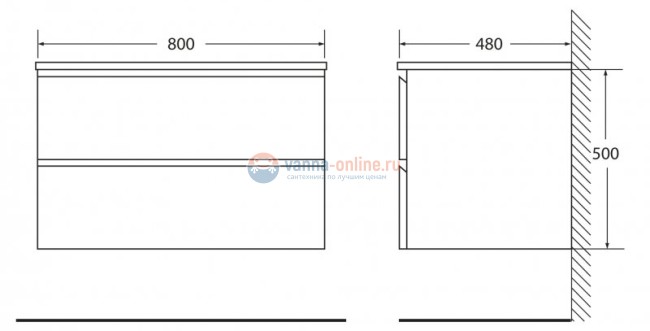 Тумба под раковину BelBagno Luce LUCE-800-2C-SO-PT, 80 х 48 х 50 см, цвет серый камень (stone) Тумба под раковину BelBagno Luce LUCE-800-2C-SO-PT, 80 х 48 х 50 см, цвет серый камень (stone)
