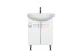 Тумба с раковиной Orange Роса 60 см, напольная, цвет - белый