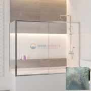 Шторка на ванну RGW SC-82, 041182675-51, 160 x 75 x 150 см стекло шиншилла, хром