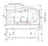 Ванна акриловая Aquanet Borneo L/R 170 x 90 см