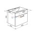 Тумба с плоской раковиной Iddis Mirro MIR80W2i95K 80 см подвесная, белый/дерево Тумба с плоской раковиной Iddis Mirro MIR80W2i95K 80 см подвесная, белый/дерево