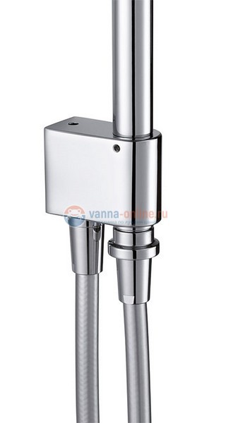 Душевой гарнитур Jacob Delafon Eo E11715-CP, хром, с круглым верхним душем, ø 200 мм Душевой гарнитур Jacob Delafon Eo E11715-CP, хром, с круглым верхним душем, ø 200 мм