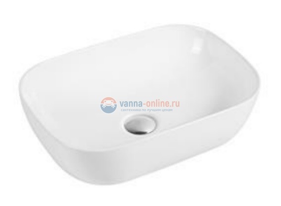 Раковина Aquanet Lake-1 211286 50x39.5x14.5 см накладная, цвет белый