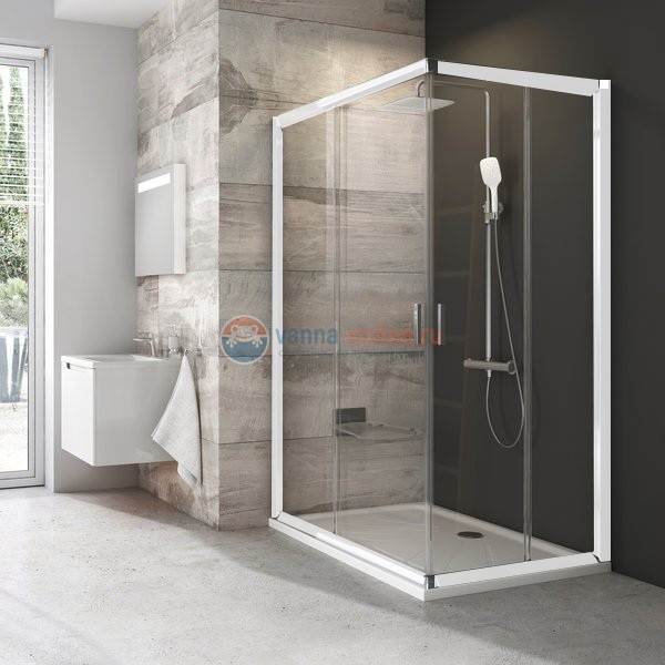 Душевой уголок Ravak Blix BLRV2K 90 х 120 см профиль белый, стекло Транспарент