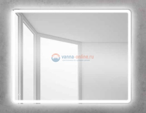 Зеркало BelBagno SPC-MAR-1000-800-LED-TCH 100x80 см со встроенным светильником и сенсорным выключателем