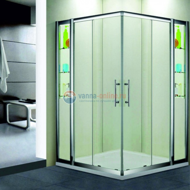 Душевой уголок RGW HO-312, 030631222-11, 120 х 120 x 195 см, дверь раздвижная, стекло прозрачное, хром
