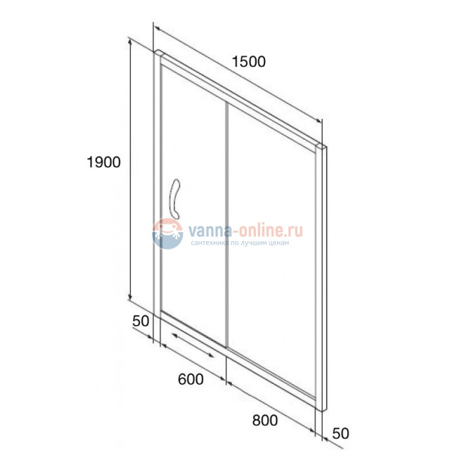 Душевой уголок Orange E23-15090TCR, 150x90 см, без поддона Душевой уголок Orange E23-15090TCR, 150x90 см, без поддона