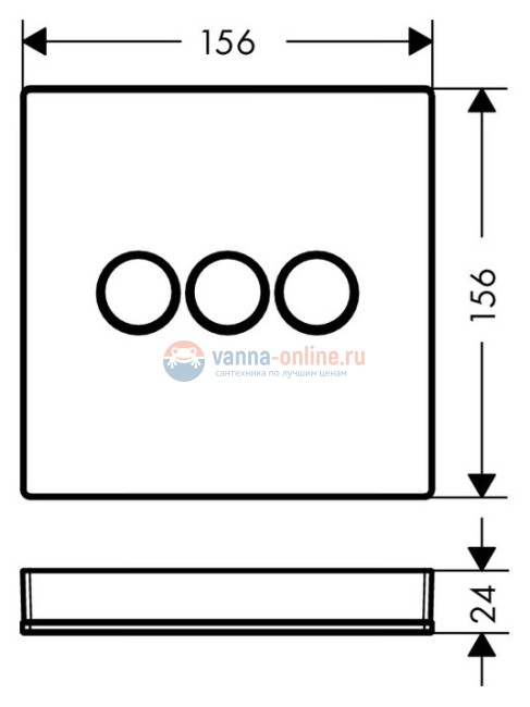 Модуль Hansgrohe ShowerSelect, черный/хром