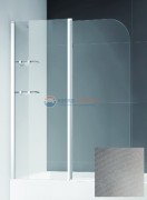 Шторка на ванну Cezares Eco-O-V-12-120/140-P-Cr, 120 x 140 см стекло текстурное Punto, хром