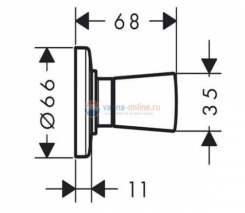 Вентиль Hansgrohe Logis 71970000