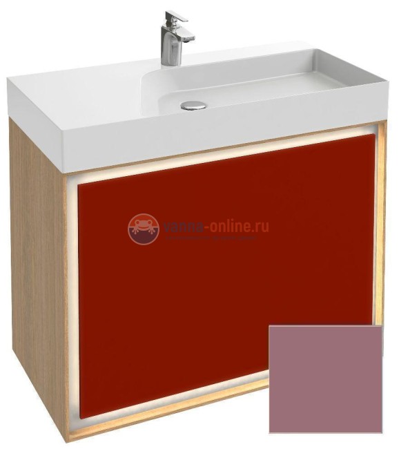 Тумба под раковину Jacob Delafon Rythmik Pure 90 см EB1771-M71, цвет нежно-розовый матовый Тумба под раковину Jacob Delafon Rythmik Pure 90 см EB1771-M71, цвет нежно-розовый матовый