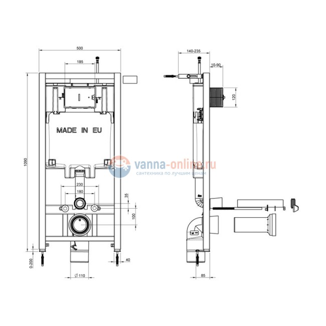 Инсталляция Jacob Delafon с безободковым унитазом Jacob Delafon Patio E21740RU-00, тонкое сиденье с микролифтом, клавиша хром, комплект (E29025+EDV102+E23157+E4316-CP) Инсталляция Jacob Delafon с безободковым унитазом Jacob Delafon Patio E21740RU-00, тонкое сиденье с микролифтом, клавиша хром, комплект (E29025+EDV102+E23157+E4316-CP)
